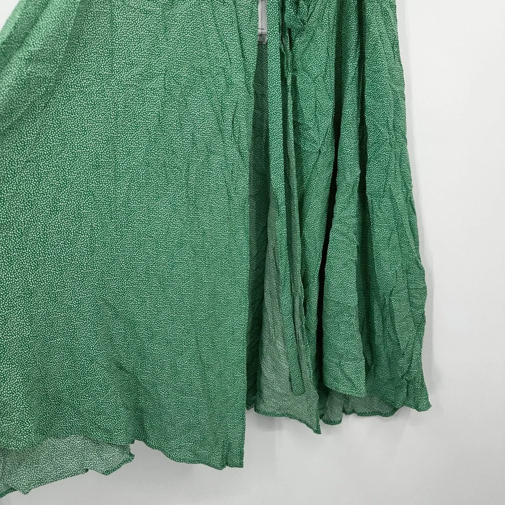 Los Angeles Atelier & Other Stories Green Ditsy Floral Wrap Midi‎ Skirt US 12